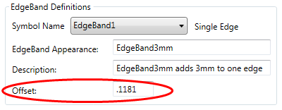 AREC Edgeband Offset