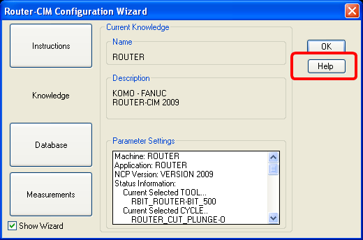 Configuration Wizard Help