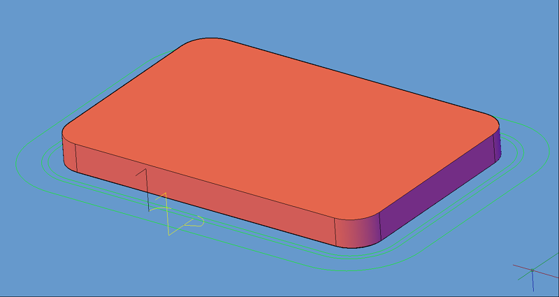 Multi-Pass Outside cut