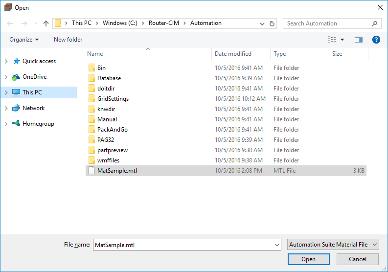 MatImport_Automation_File