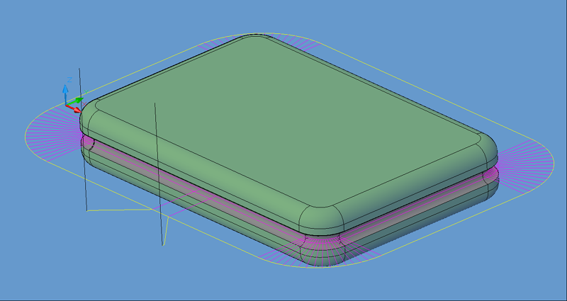 4th Axis Cutting tool path.