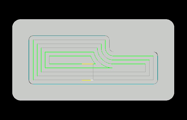 Spiral Pocket Ramp-In Tool Path