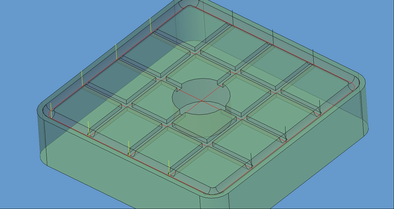 Center-Line Cut tool paths