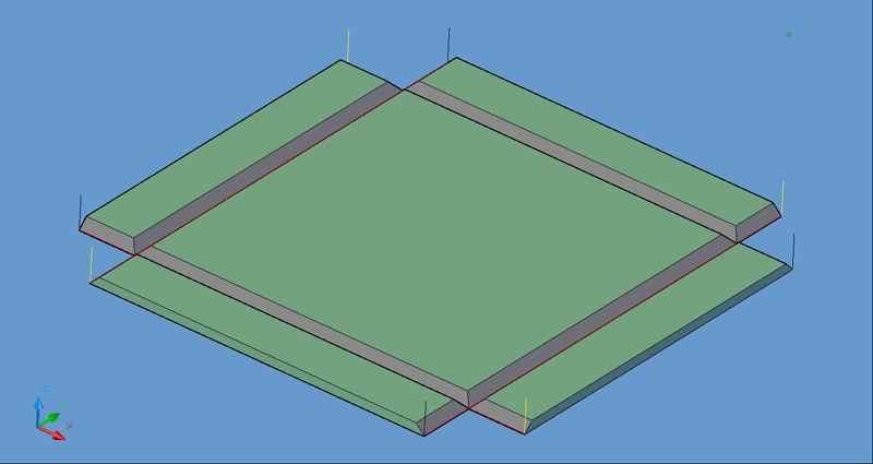 4 Axis Saw tool paths.