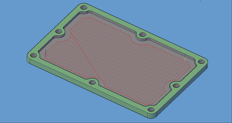 Linear ZigZag tool path