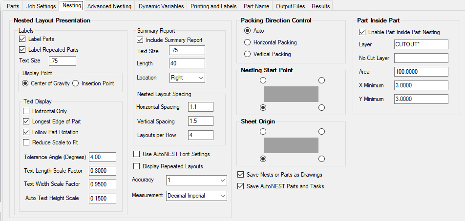 Nesting_Tab_General