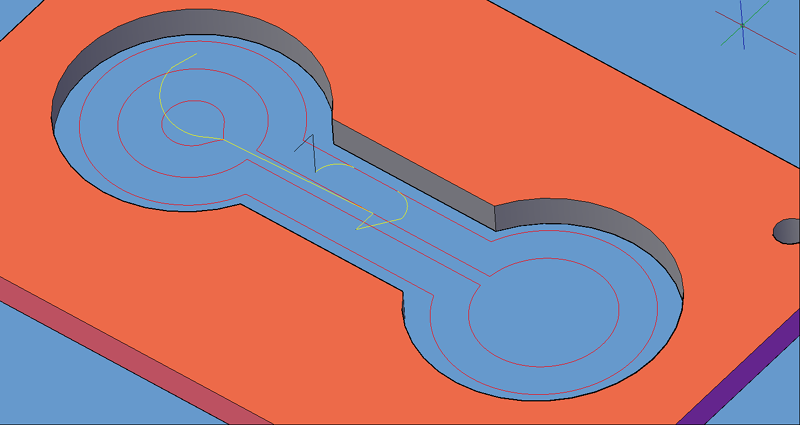 Multi-Pass Inside cycle on irregular shape.