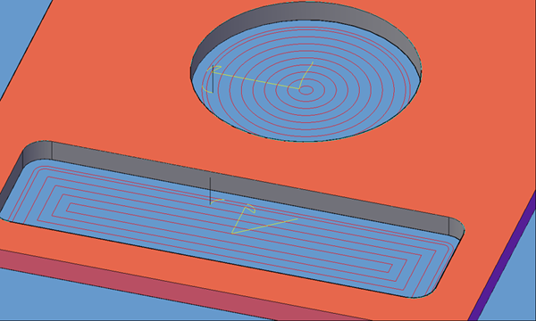 Multi-Pass tool paths created