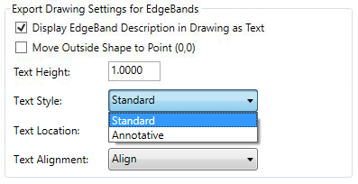 Edgeband Text Style